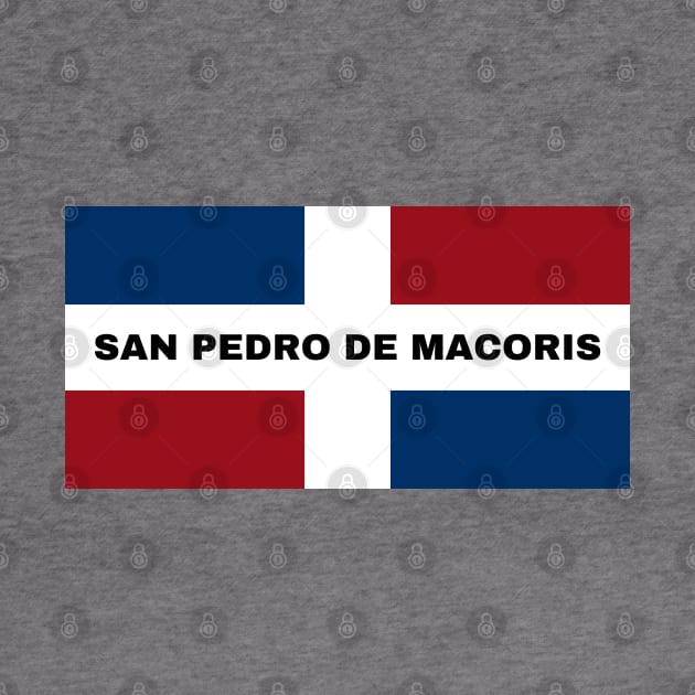 San Pedro de Macoris City in Dominican Republic Flag by aybe7elf